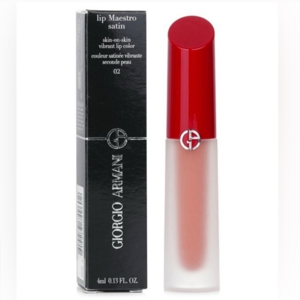 CLEARANCE! Giorgio Armani Lip Maestro Satin Lip Color: Weekend Getaway (02), NIB
